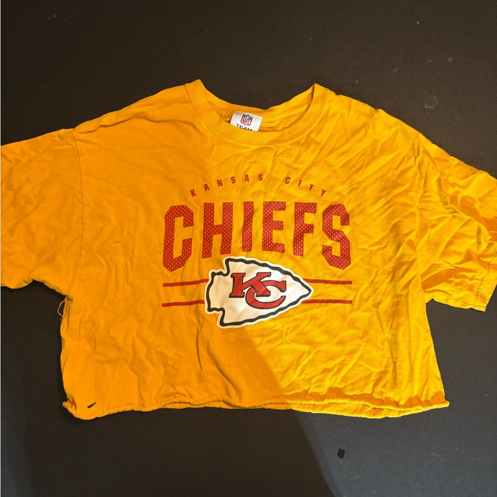 Kansas City Chiefs Yellow Crop Top